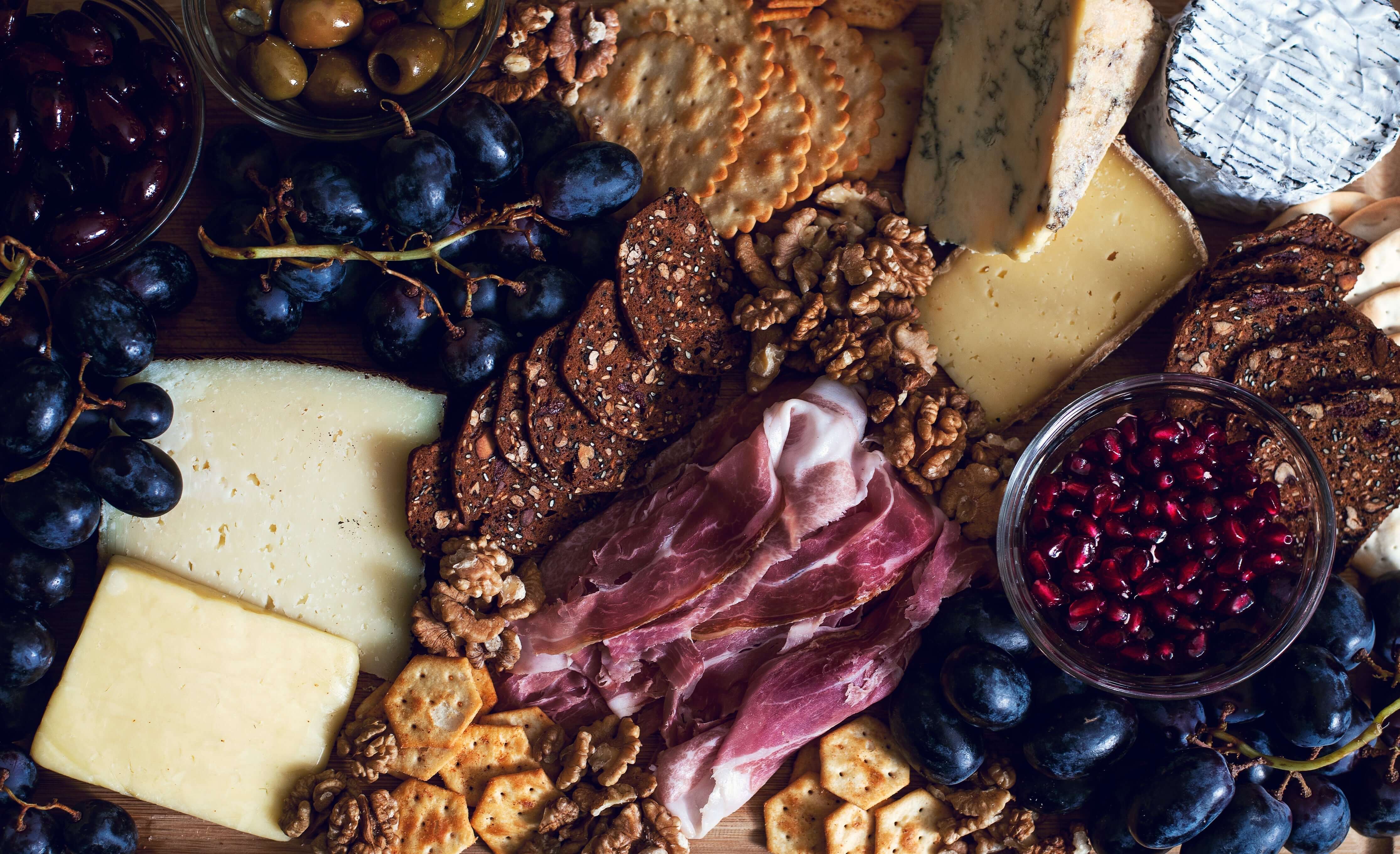 Charcuteries, fromages et tartinades