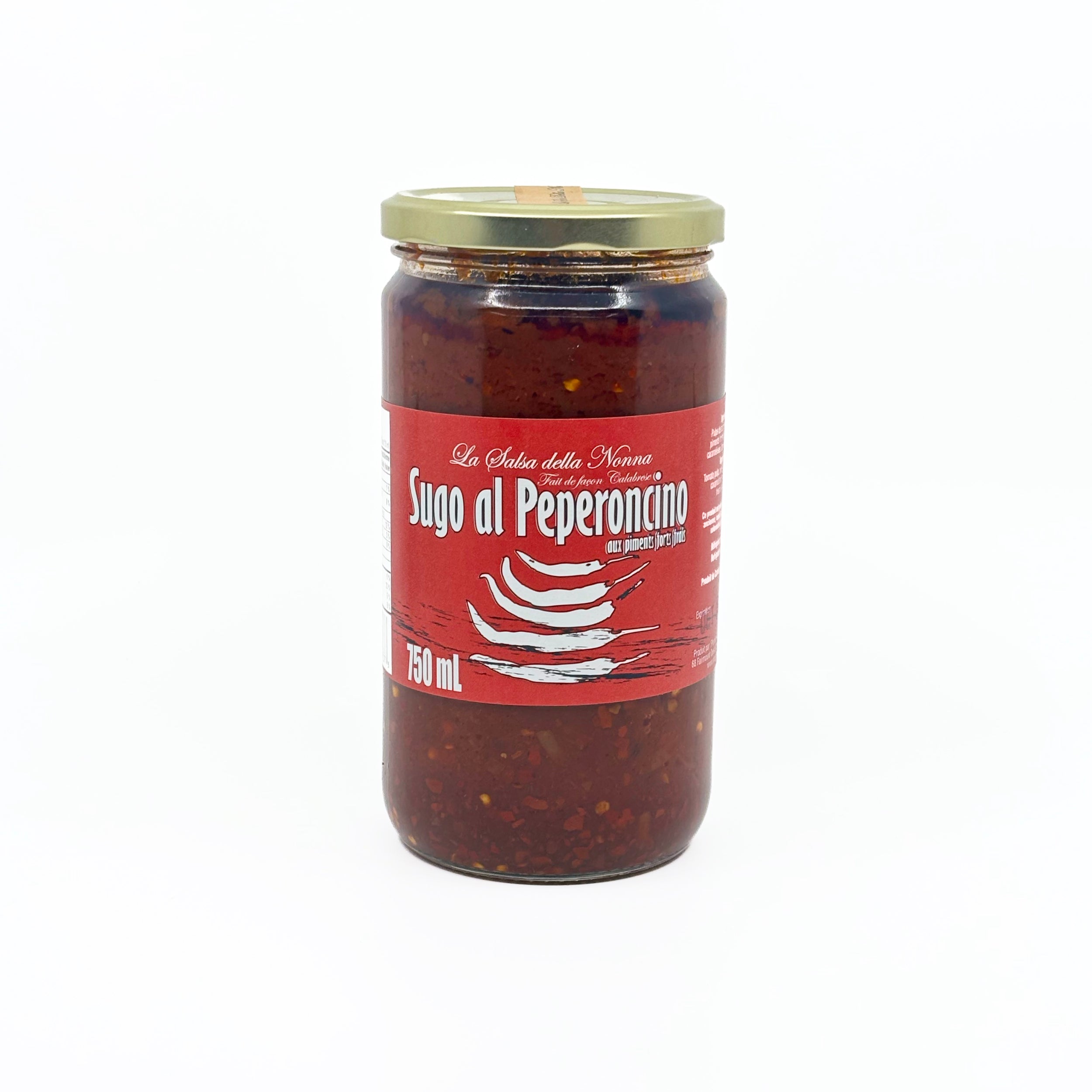 Sauce tomate La Salsa Della Nonna aux piments forts frais (sugo al peperoncino)