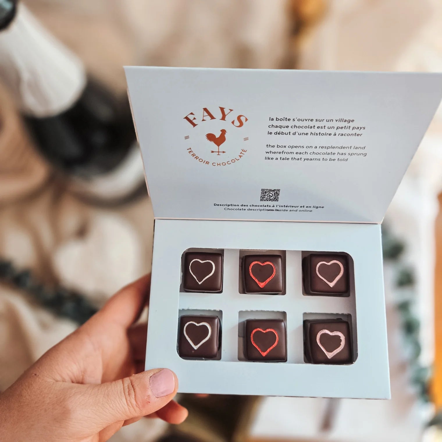 Boîte de chocolats fins artisanaux