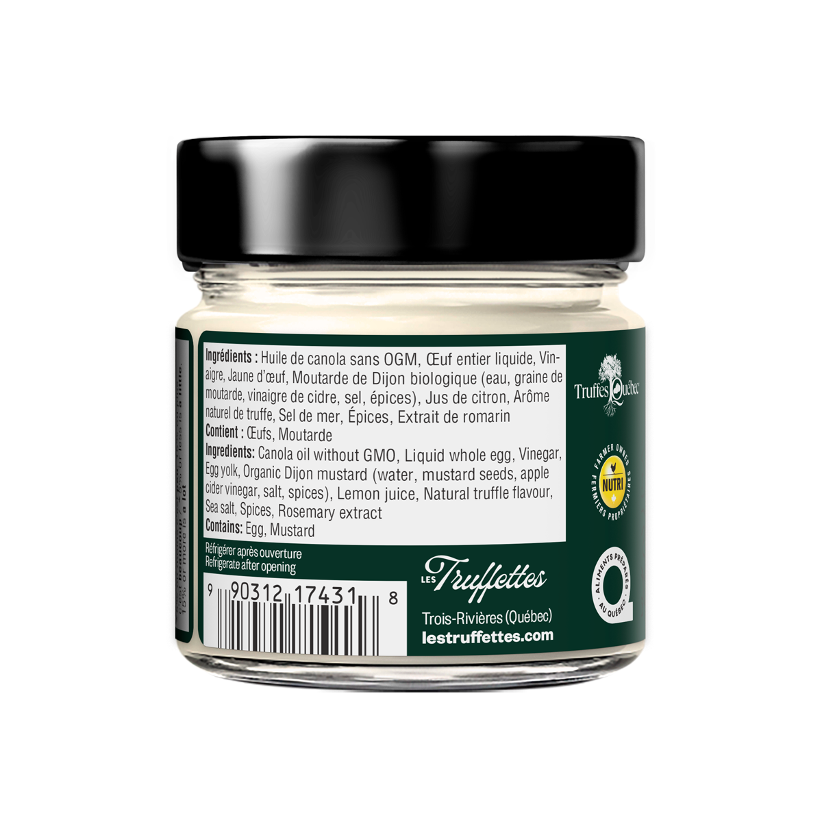 Mayonnaise à saveur de truffe des Appalaches