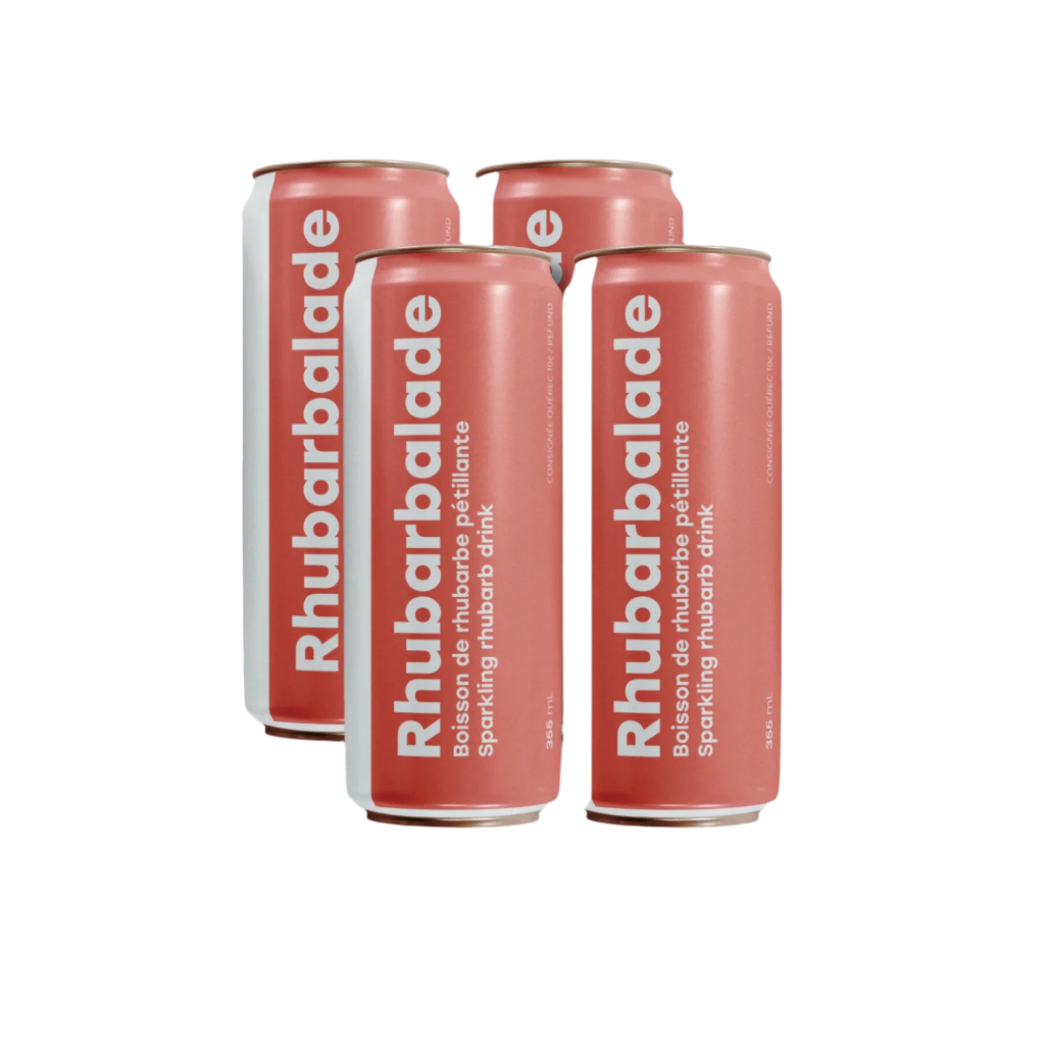 Rhubarbalade · boisson de rhubarbe pétillante