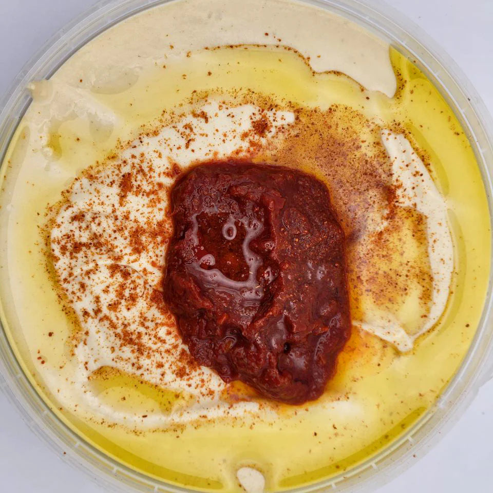 Hummus artisanal au harissa · Babarissa
