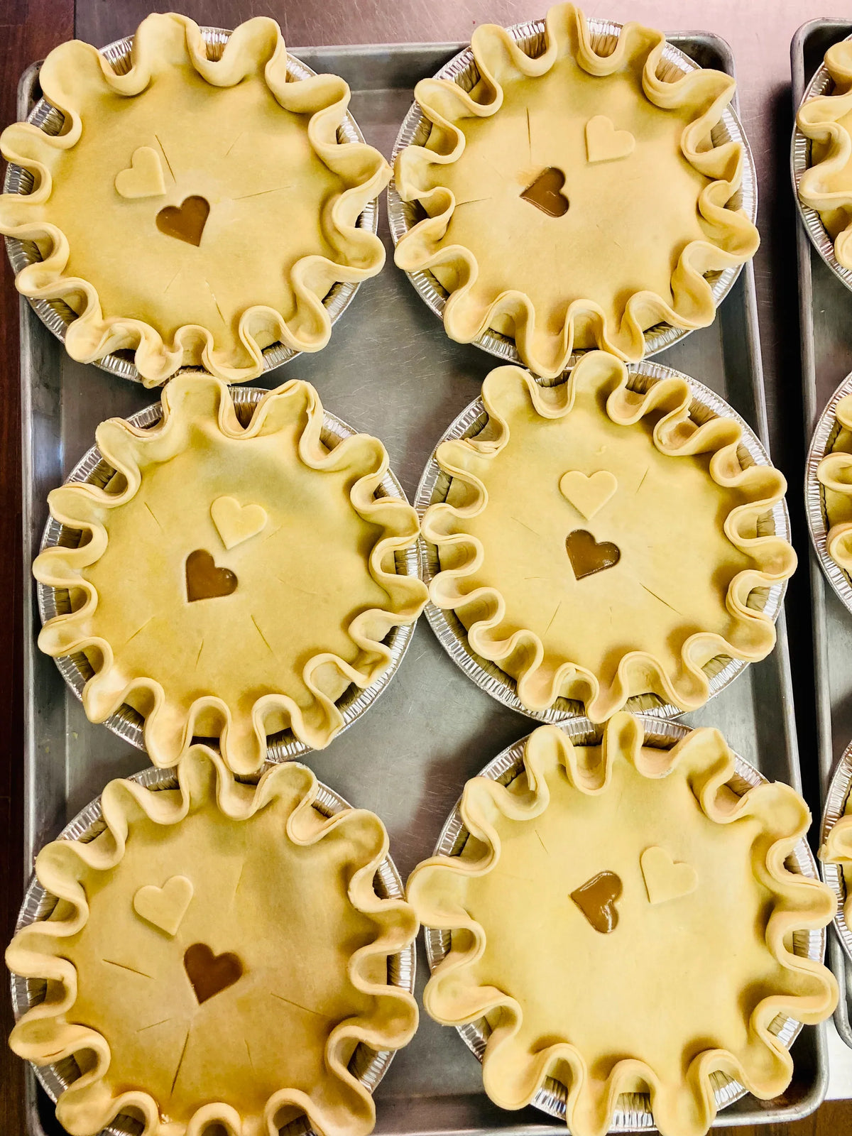 Tarte pommes et camerises