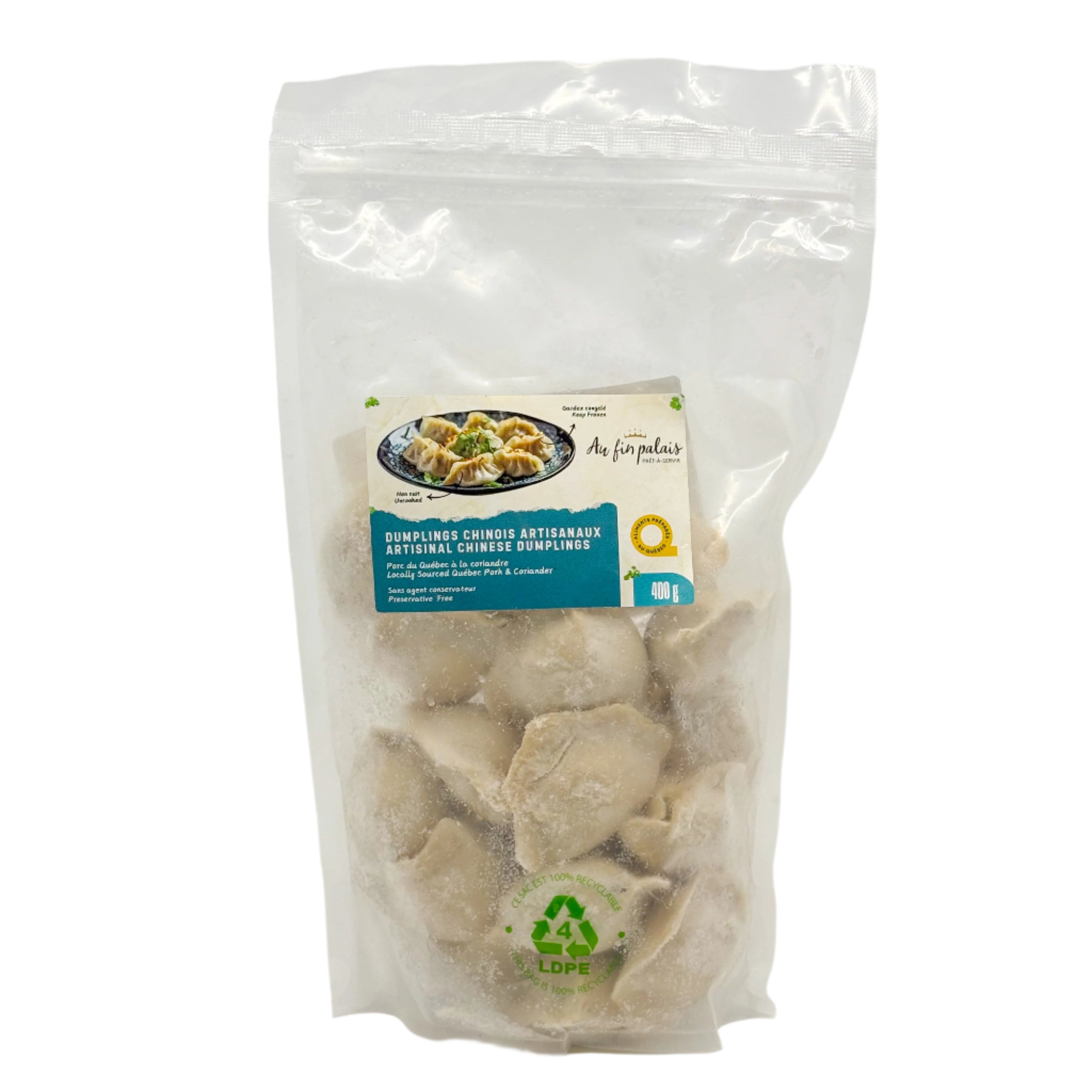 Dumplings au porc du Québec et à la coriandre