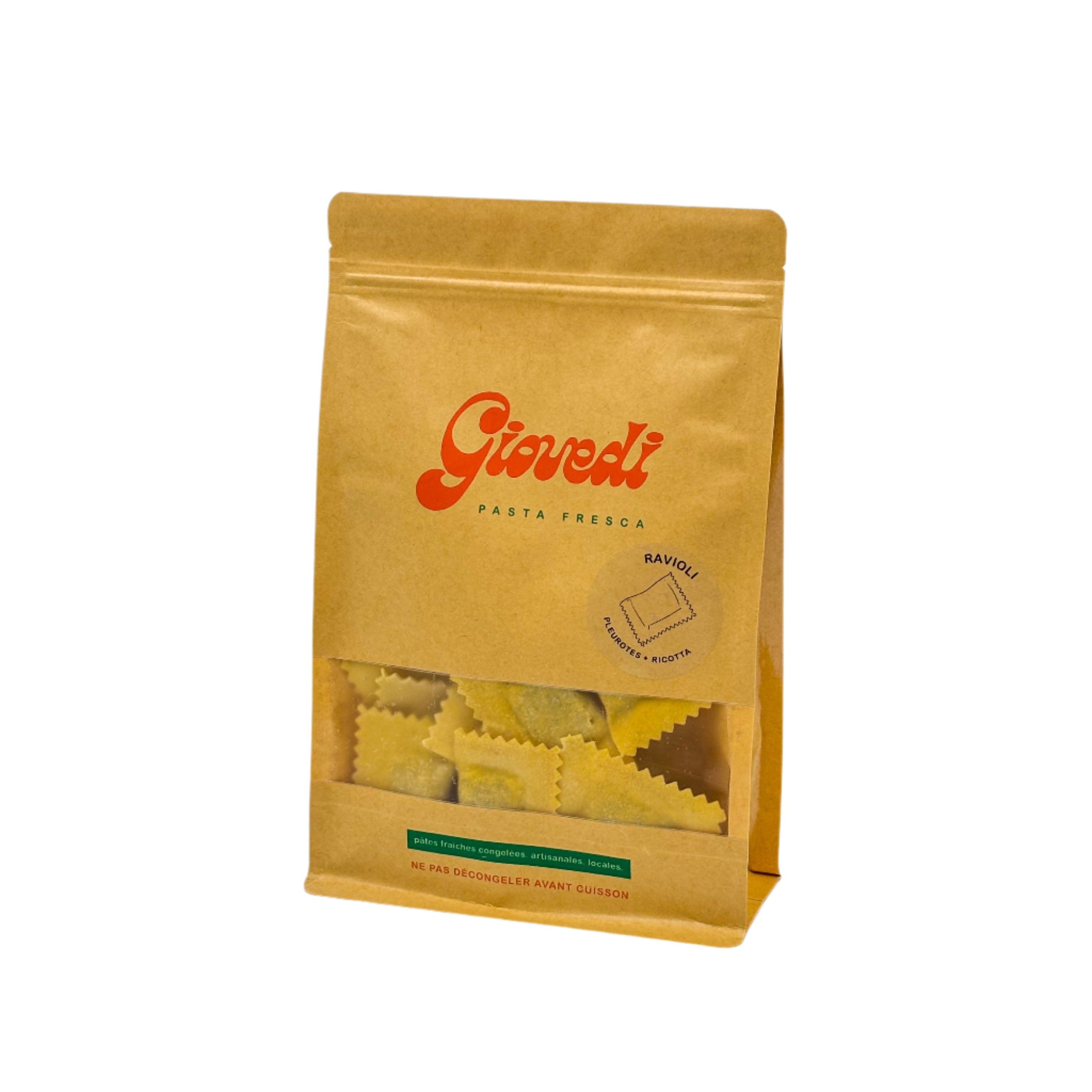 Ravioli aux pleurotes et à la ricotta