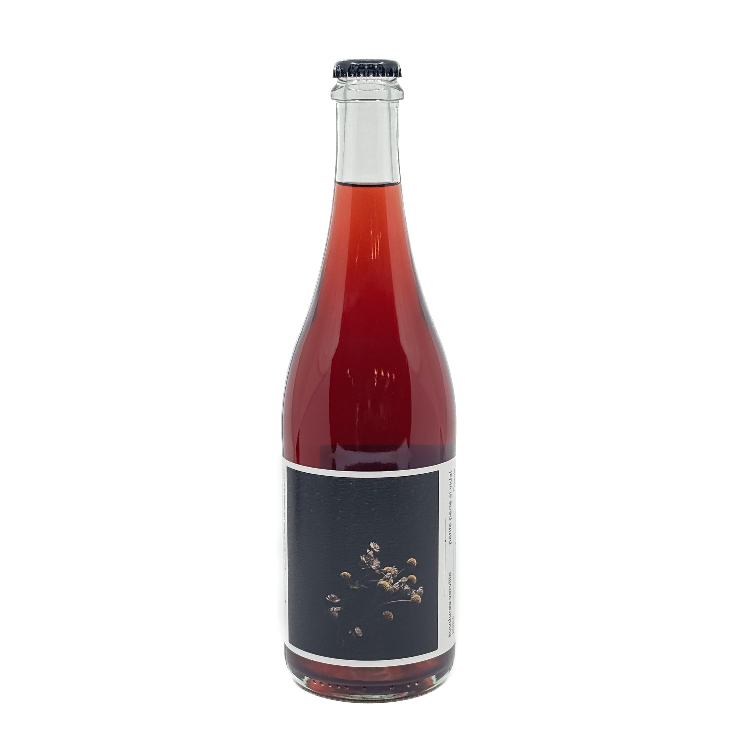Bouteille de piquette Soudures verville du Vignoble L'Arpège sur fond blanc