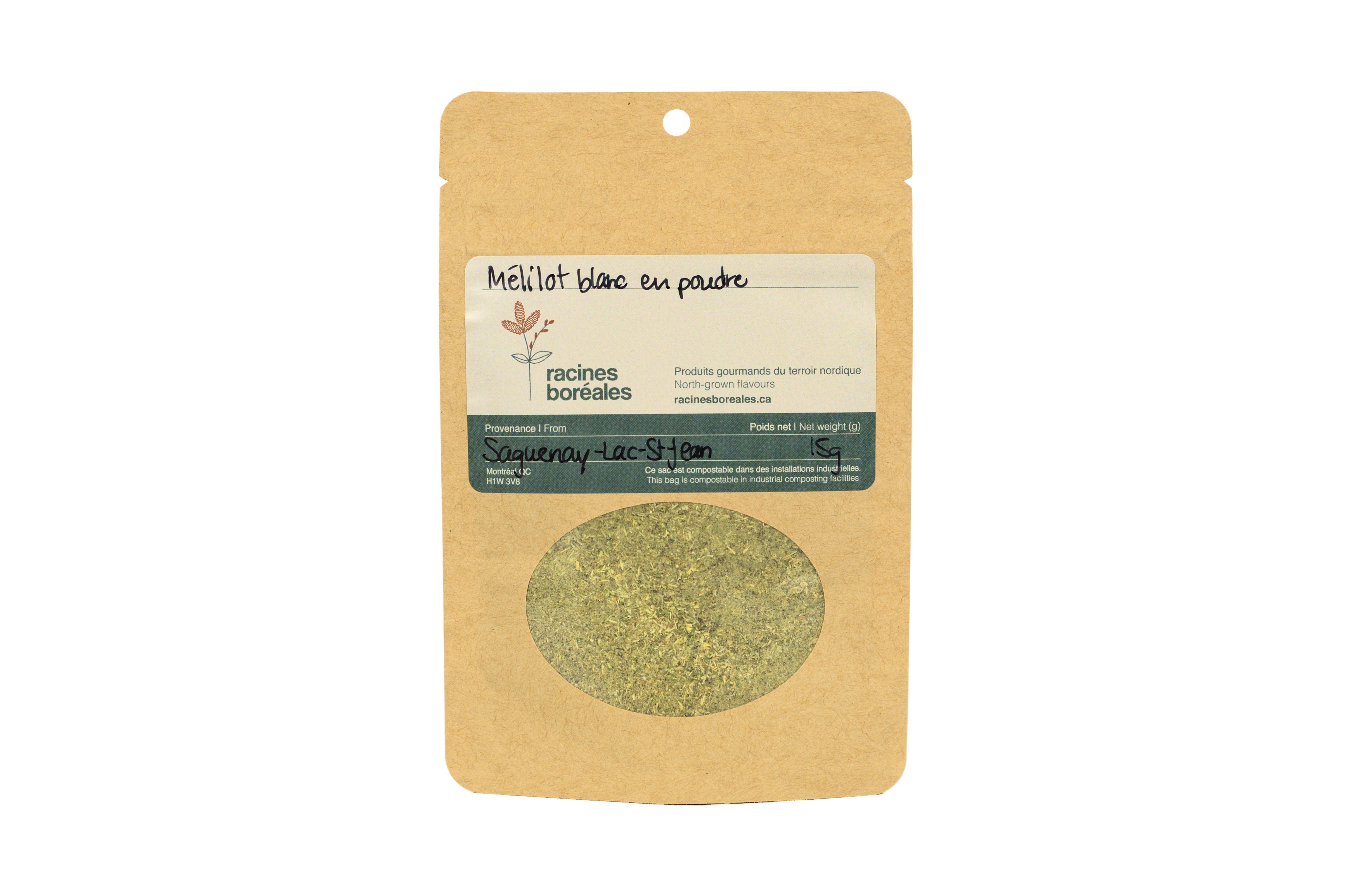 Mélilot blanc du Québec (fleurs et tiges séchées - en poudre) - Racines boréales