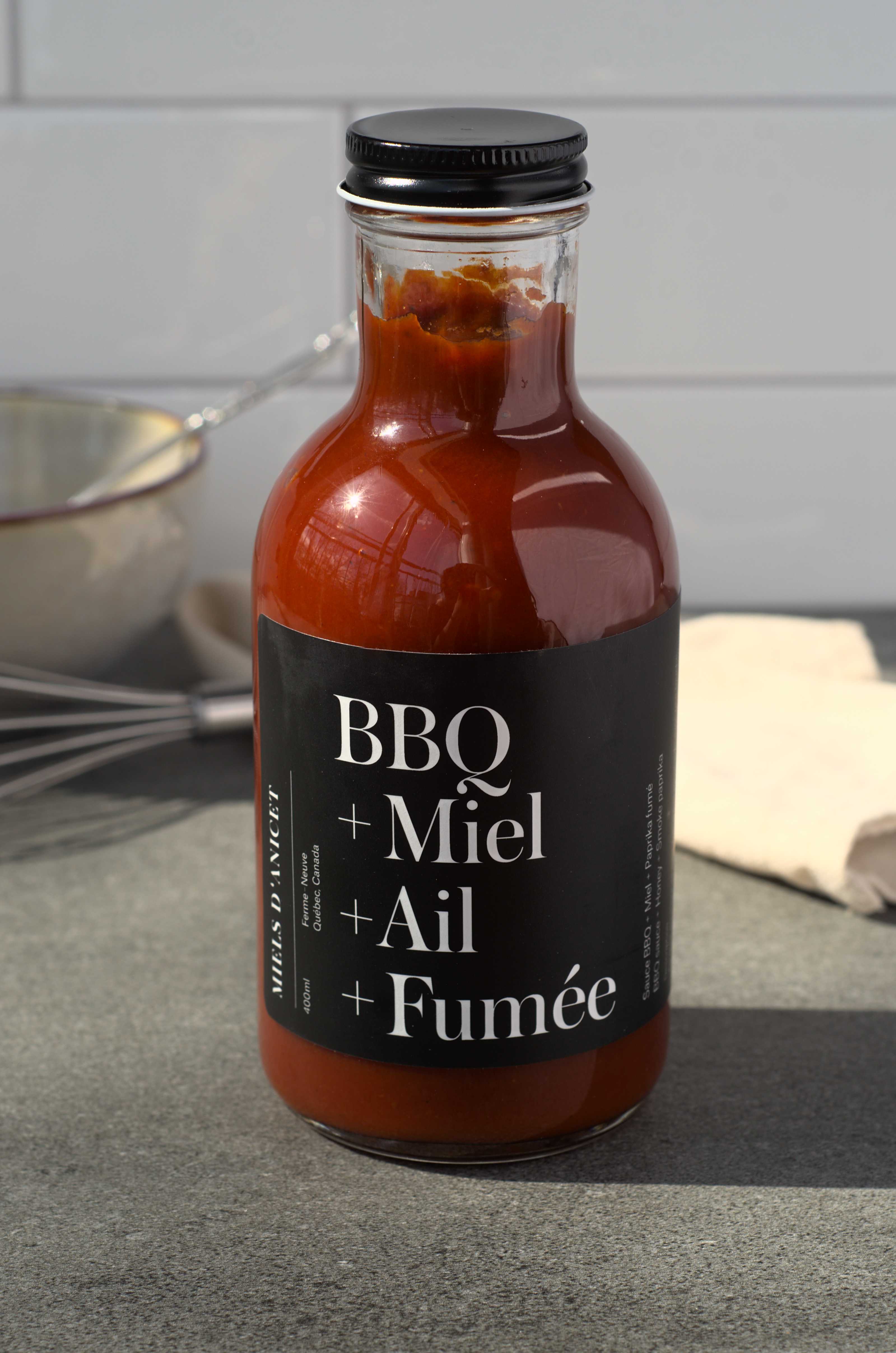 Sauce BBQ fumée, miel et ail - Miels d'Anicet