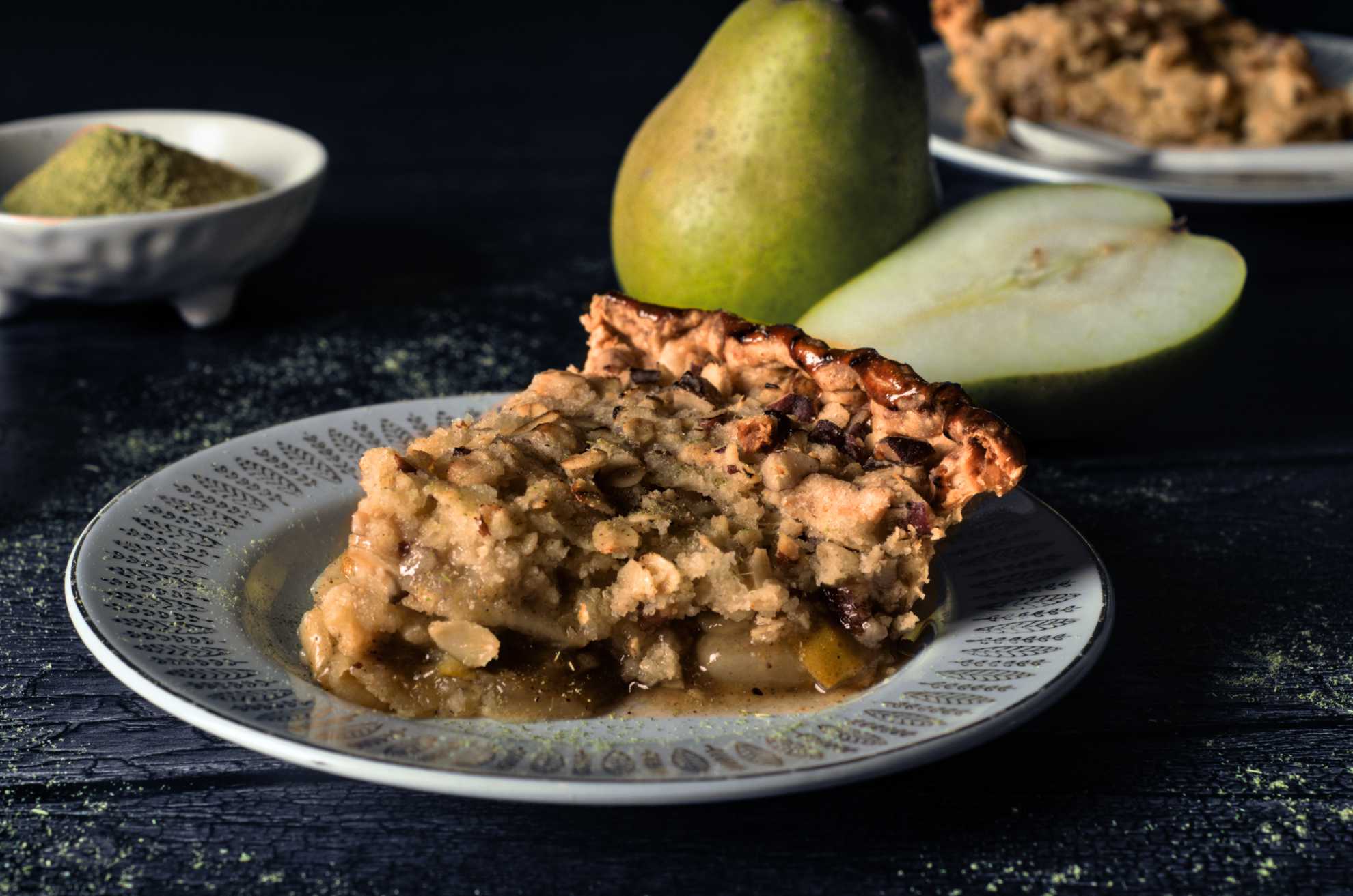 recette de tarte aux poires, mélilot et épices d'automne