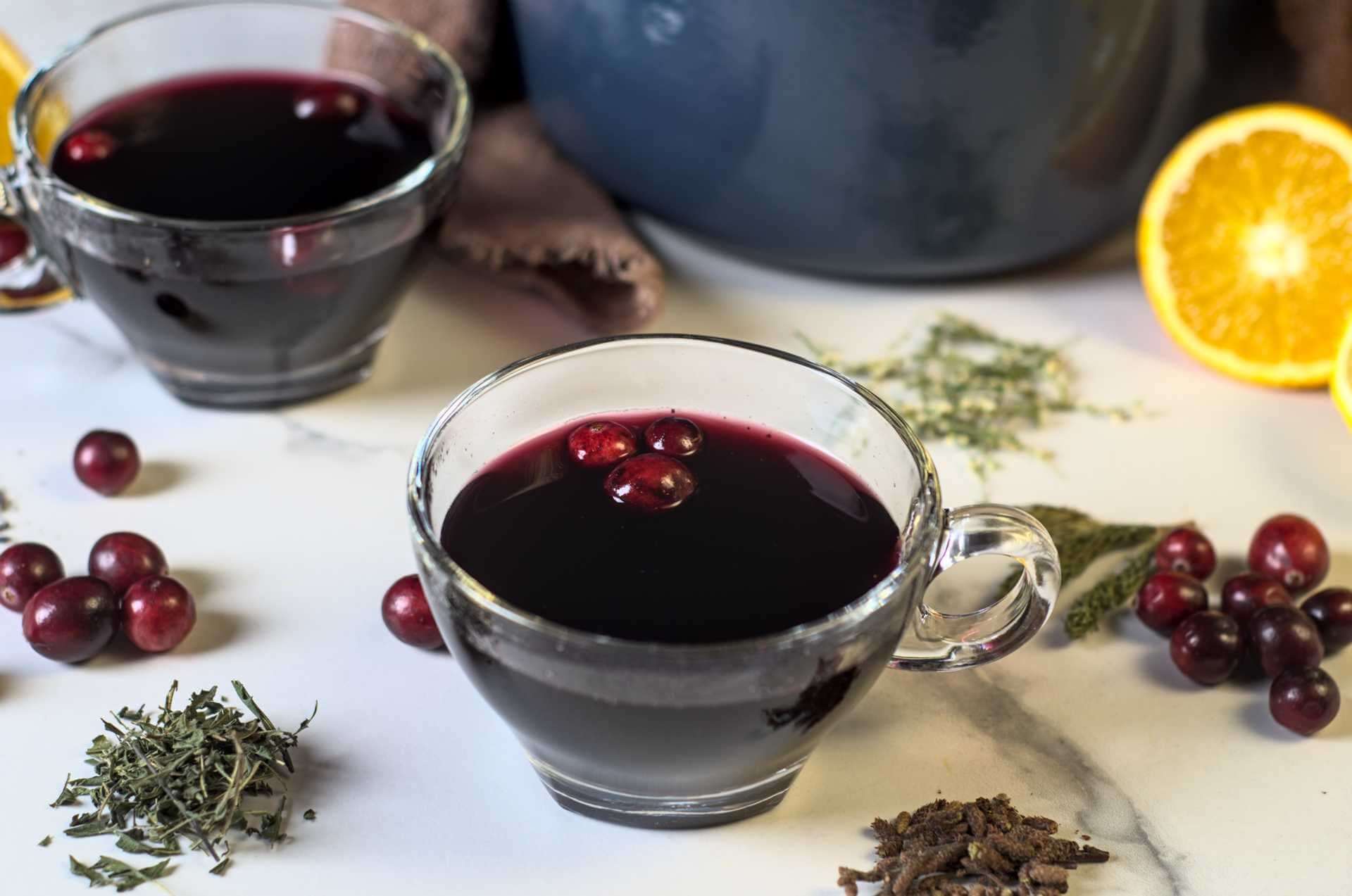 Vin chaud aux épices boréales