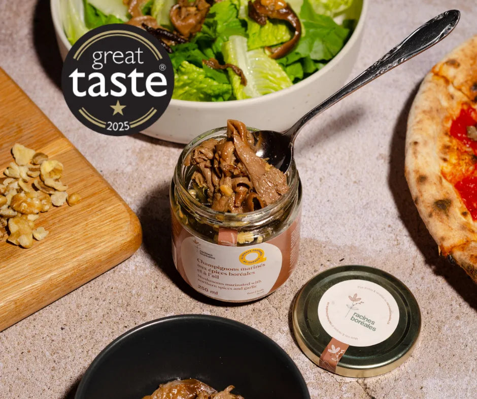 Une étoile aux Great Taste Awards 2025 pour nos champignons marinés