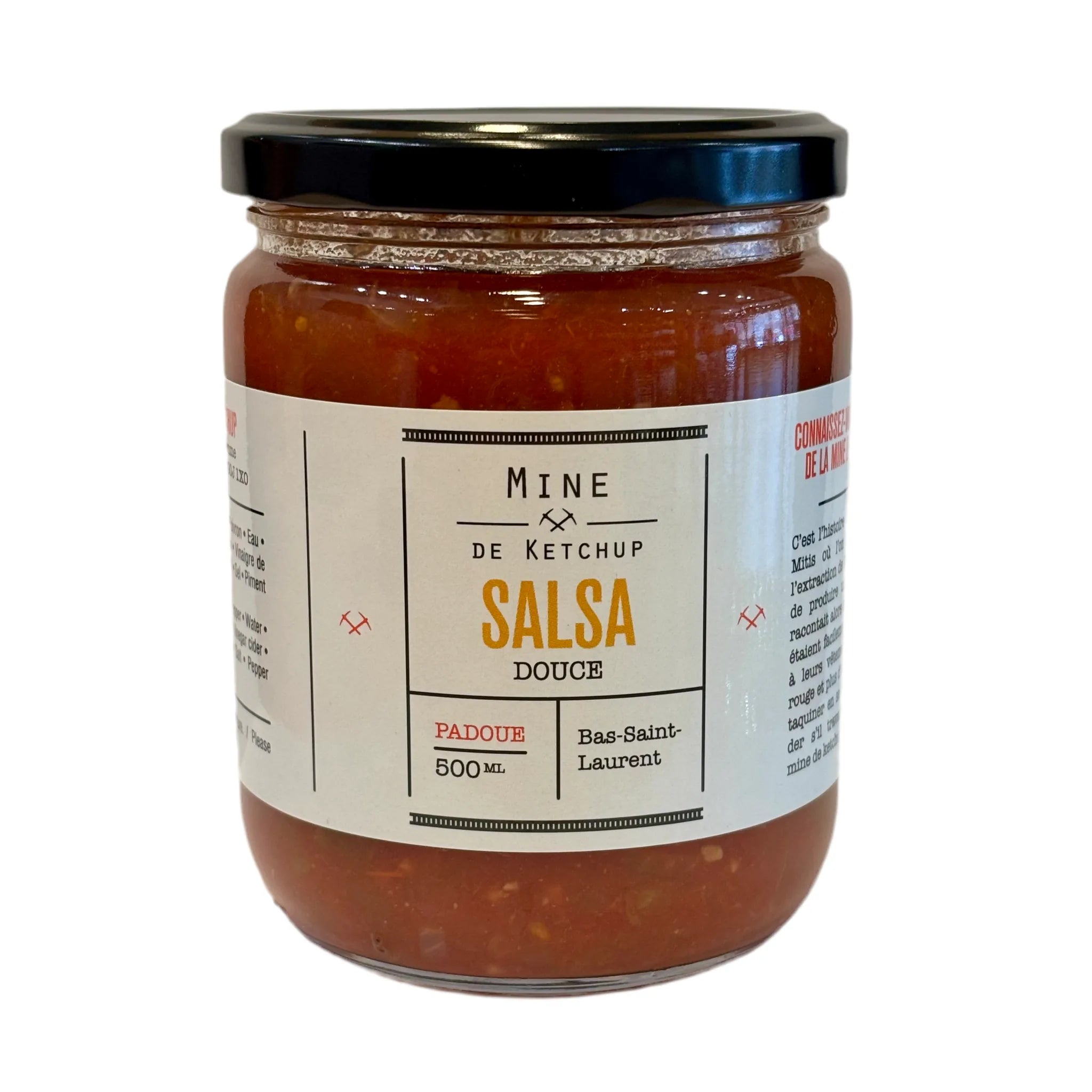Pot de salsa douce Mine de Ketchup, Padoue, 500 ml, Bas-Saint-Laurent