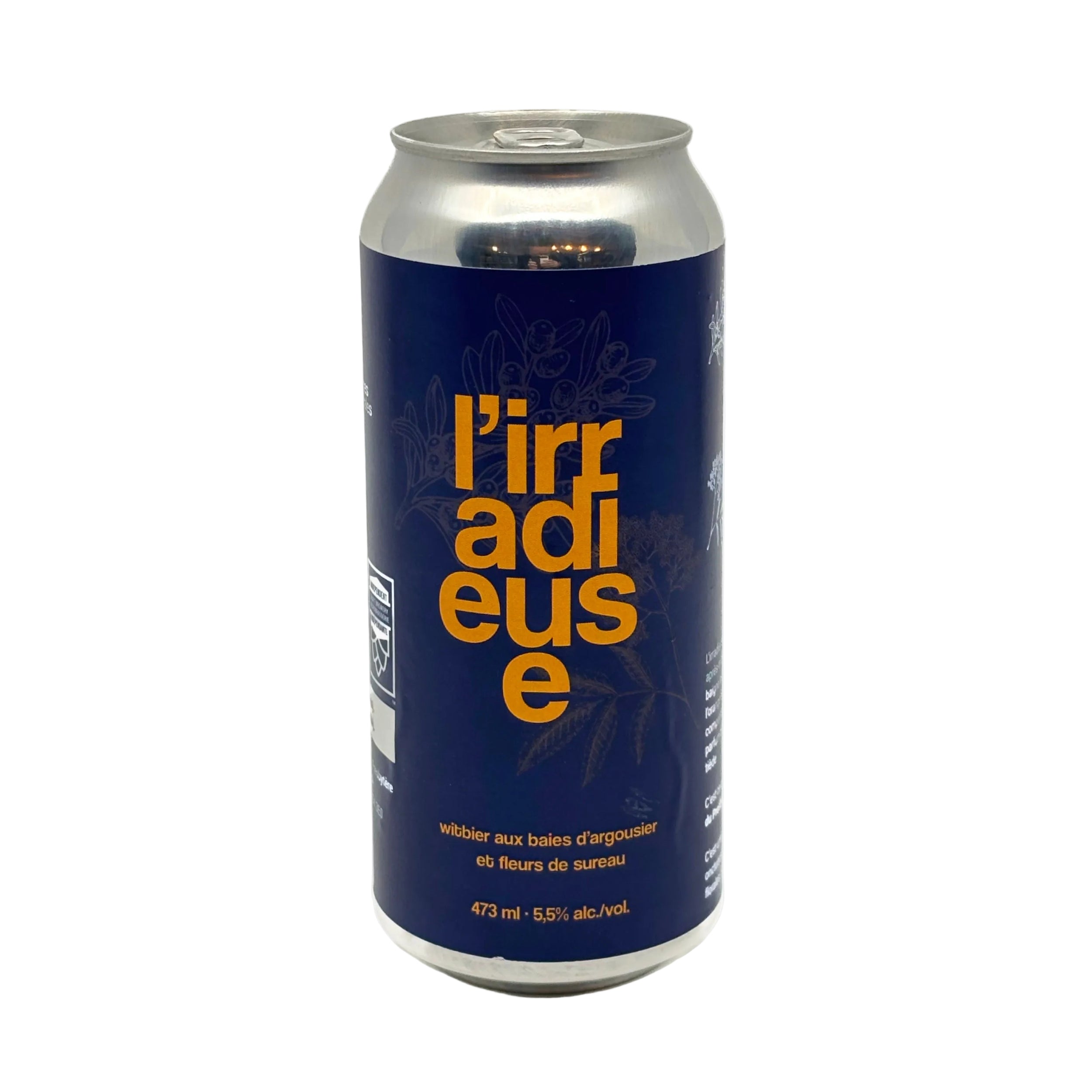 L'irradieuse · bière aux baies d'argousier et fleurs de sureau