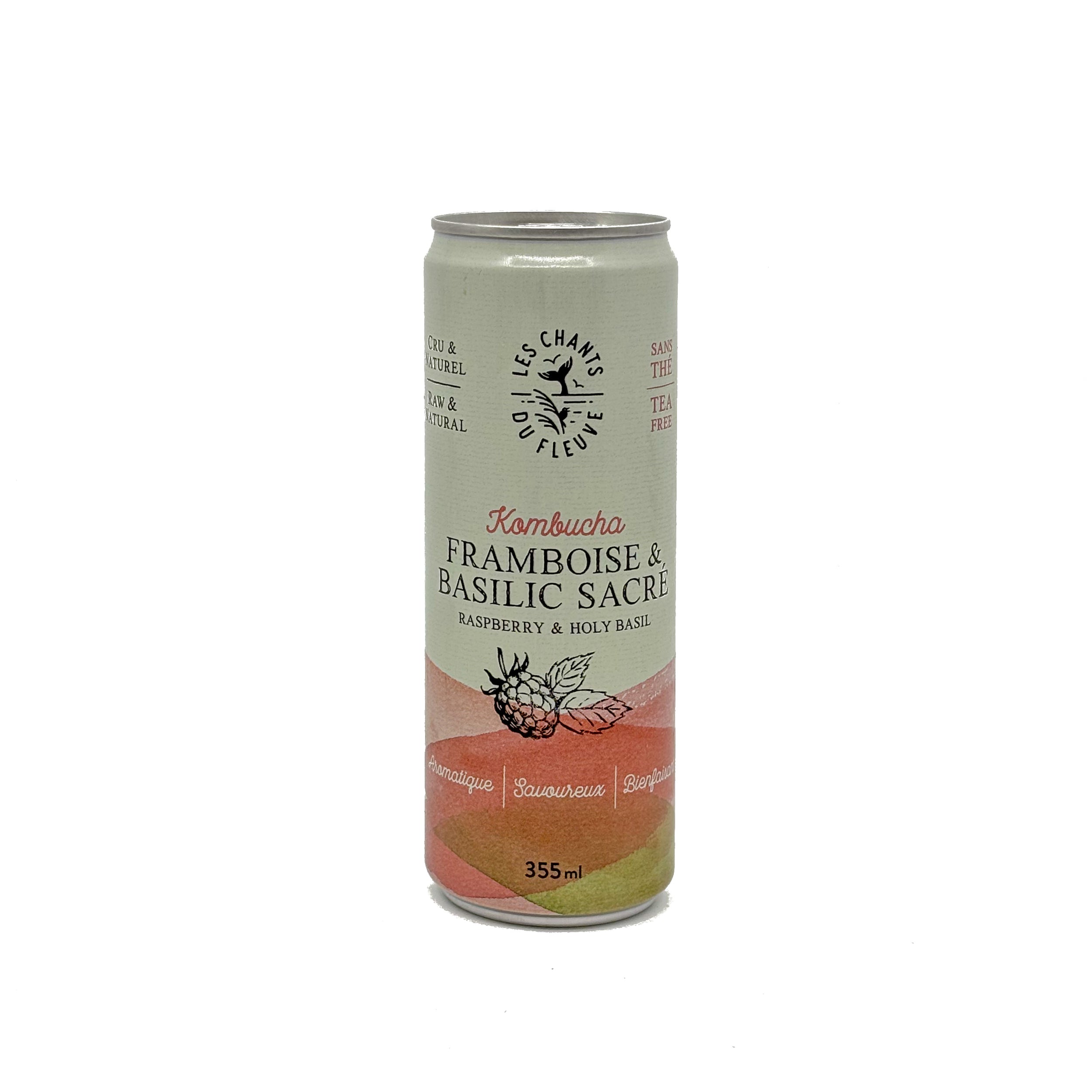 Kombucha framboise & basilic sacré · sans caféine