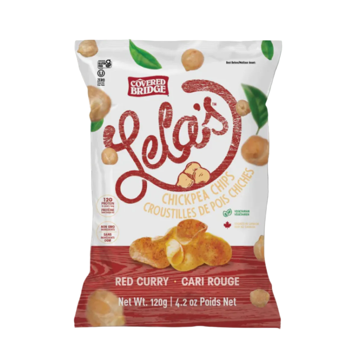 Croustilles de pois chiches – cari rouge