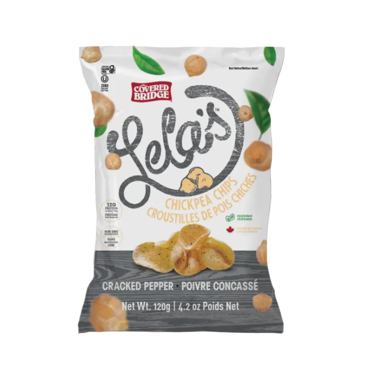 Croustilles de pois chiches – poivre concassé