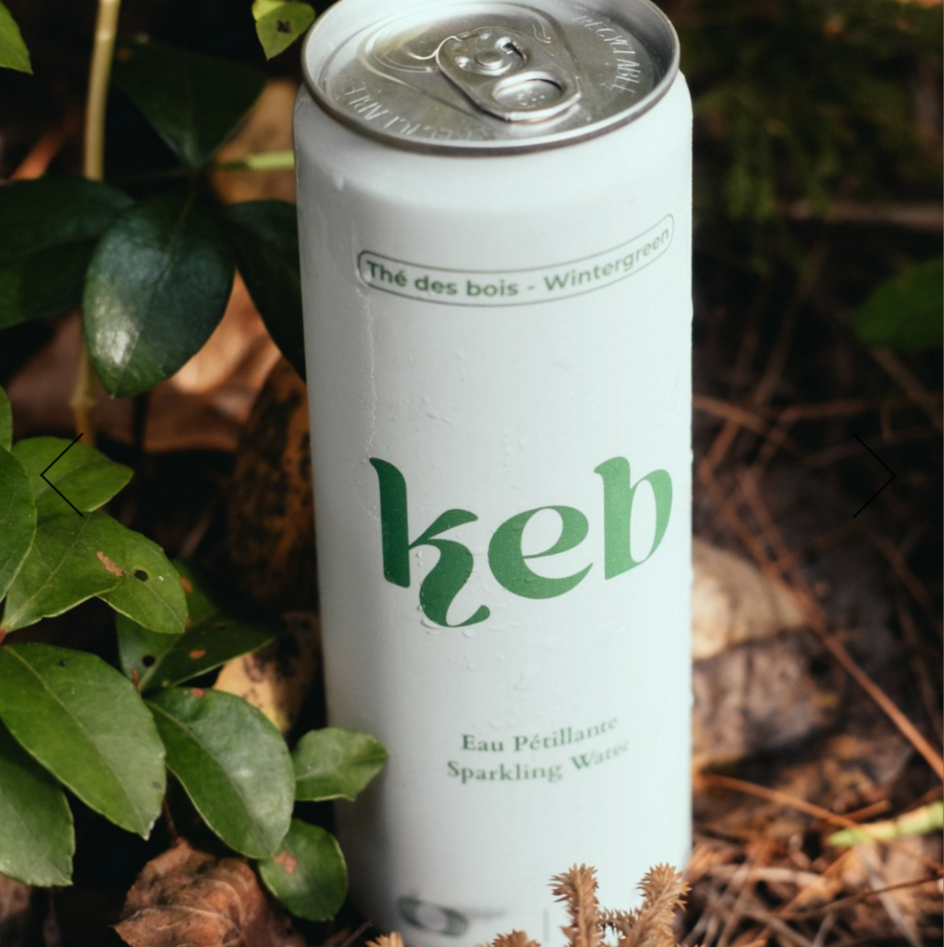 Eau pétillante au thé des bois