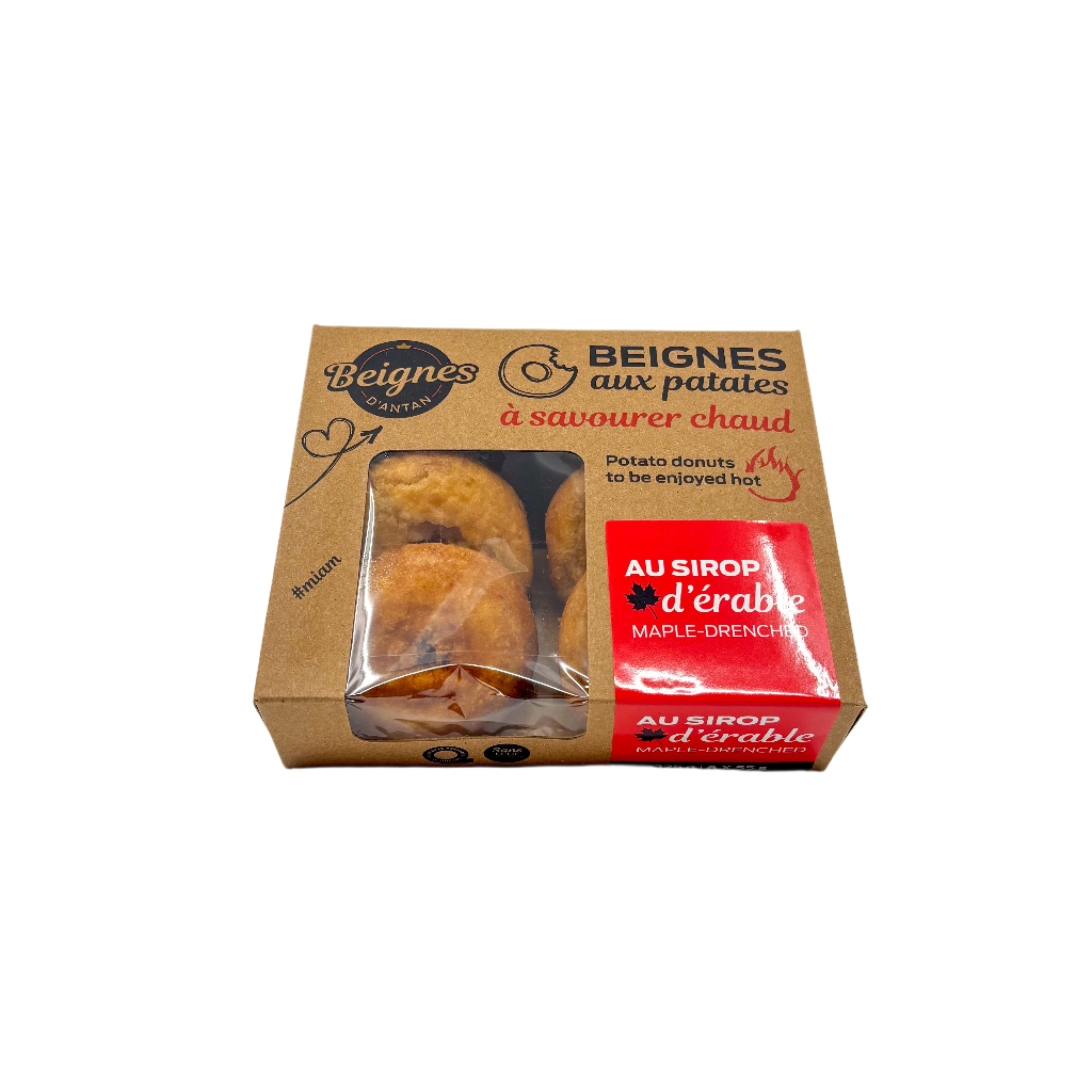 Beignes aux patates au sirop d'érable