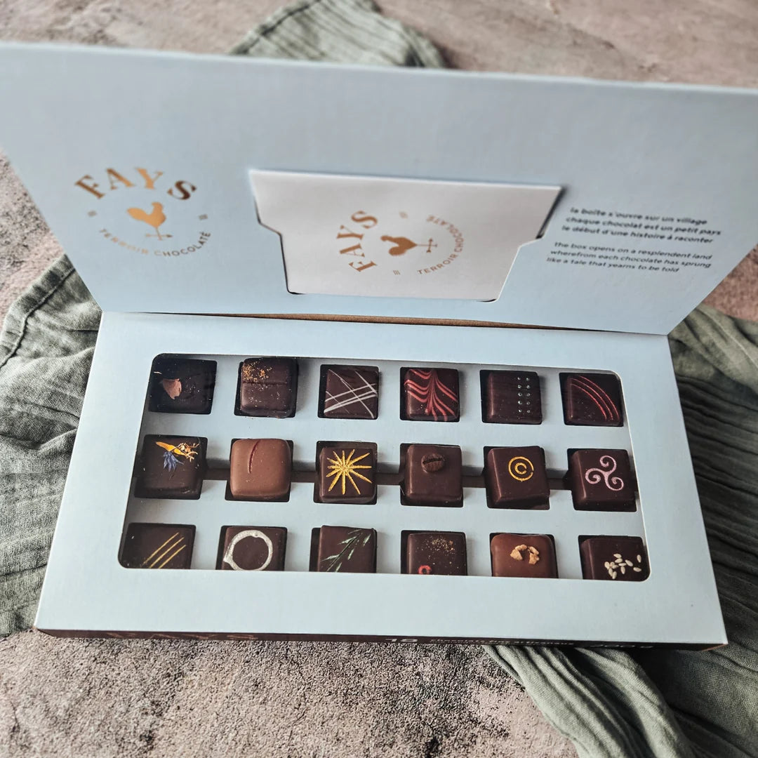 Boîte de chocolats fins artisanaux