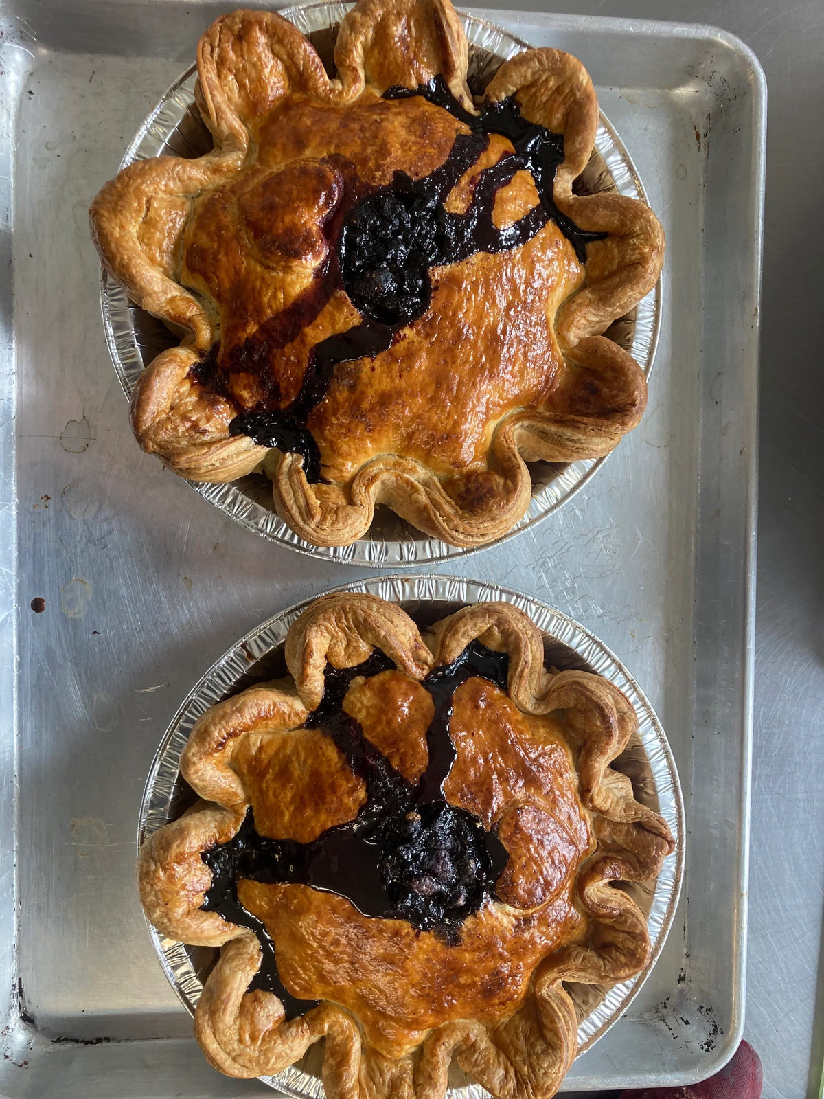 Tarte pommes et camerises