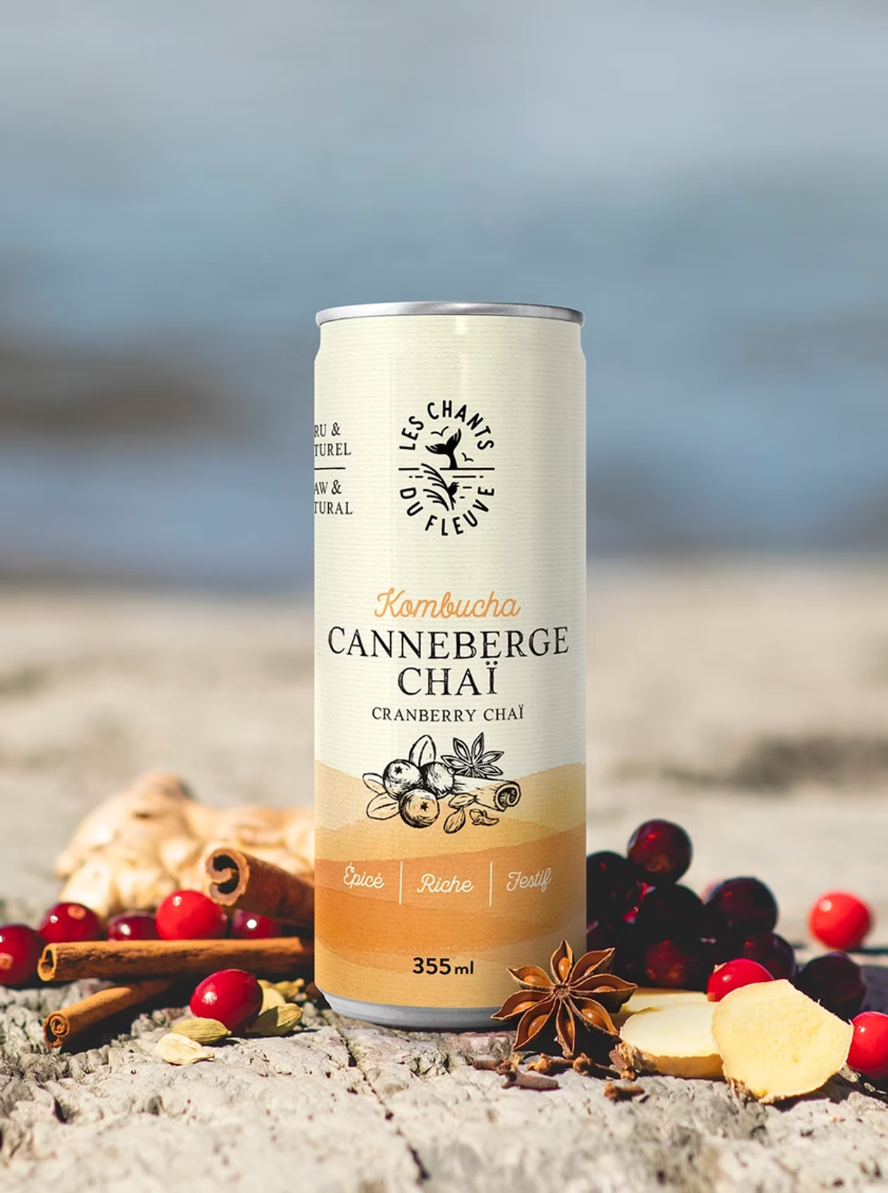 Kombucha canneberge chaï