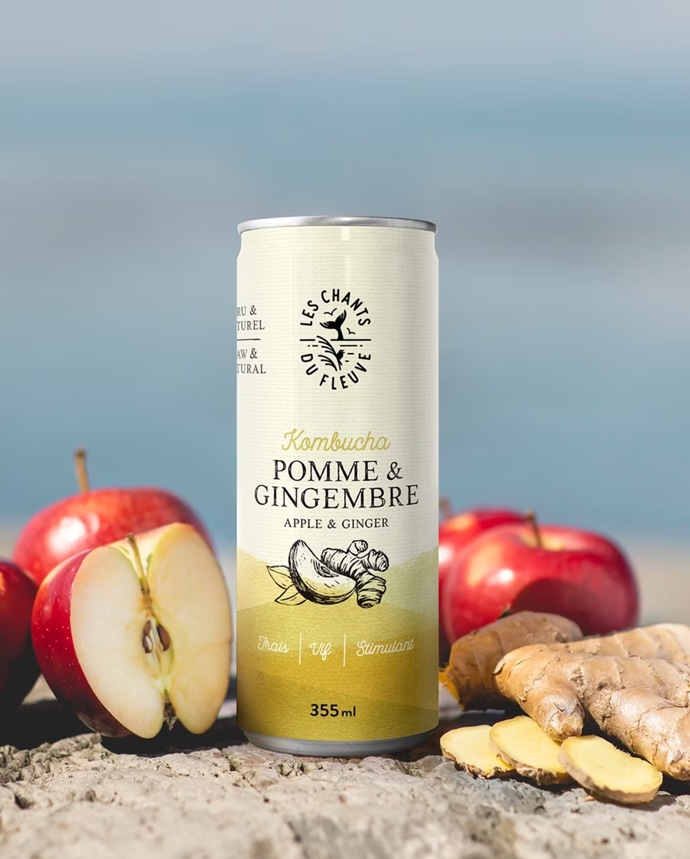 Kombucha pomme-gingembre