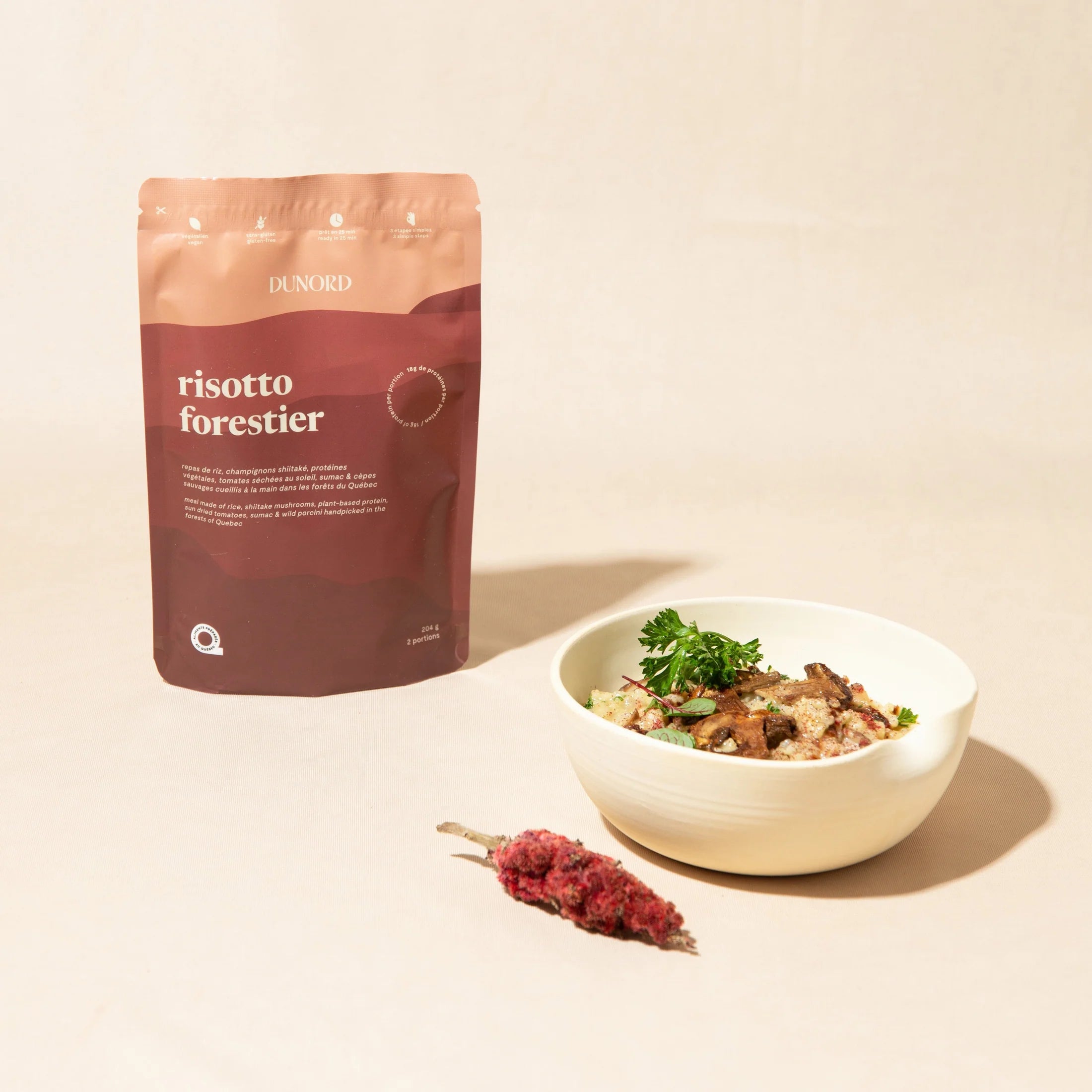 Risotto forestier prêt-à-cuisinier