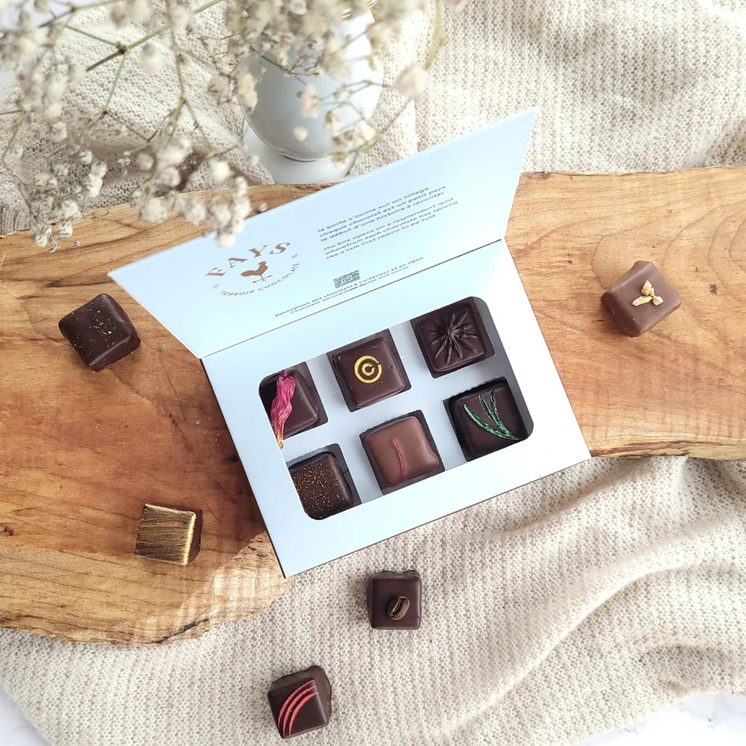 Boîte de chocolats fins artisanaux