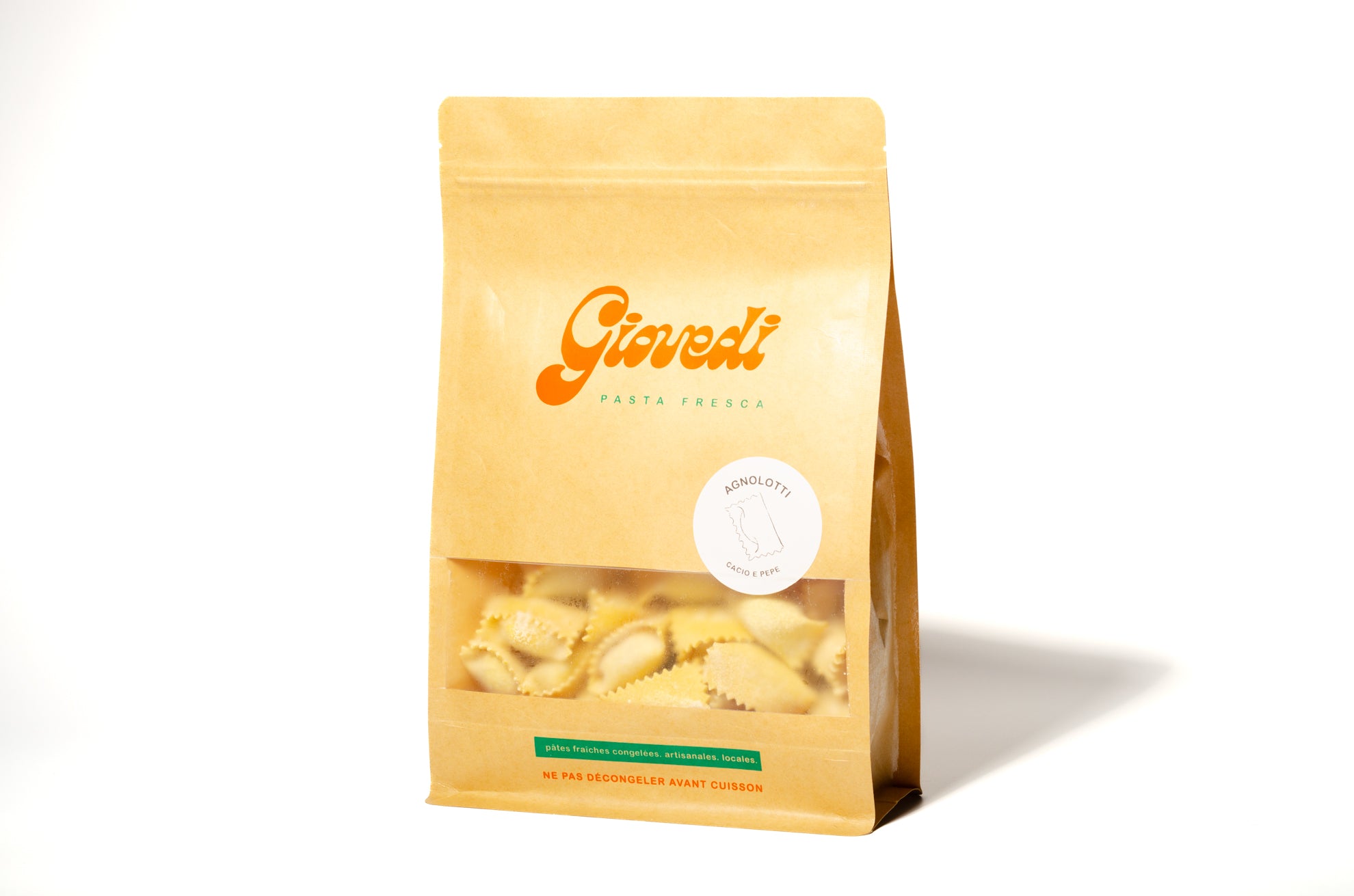 Agnolotti cacio e pepe