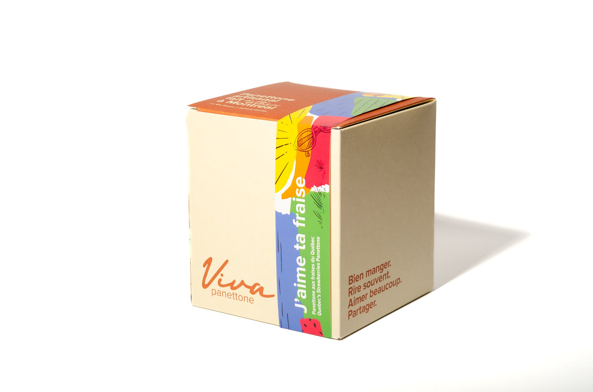 Panettone artisanal aux fraises du Québec - J'aime ta fraise