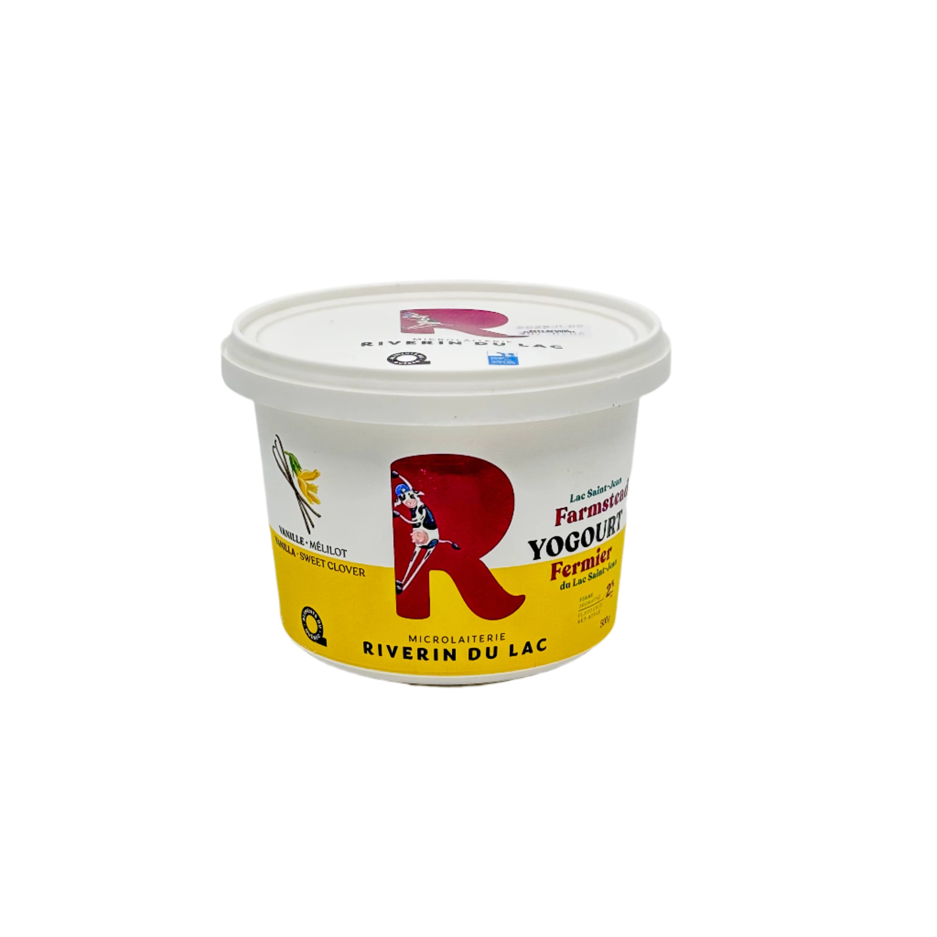 Yogourt fermier au mélilot de la Microlaiterie Riverin du Lac