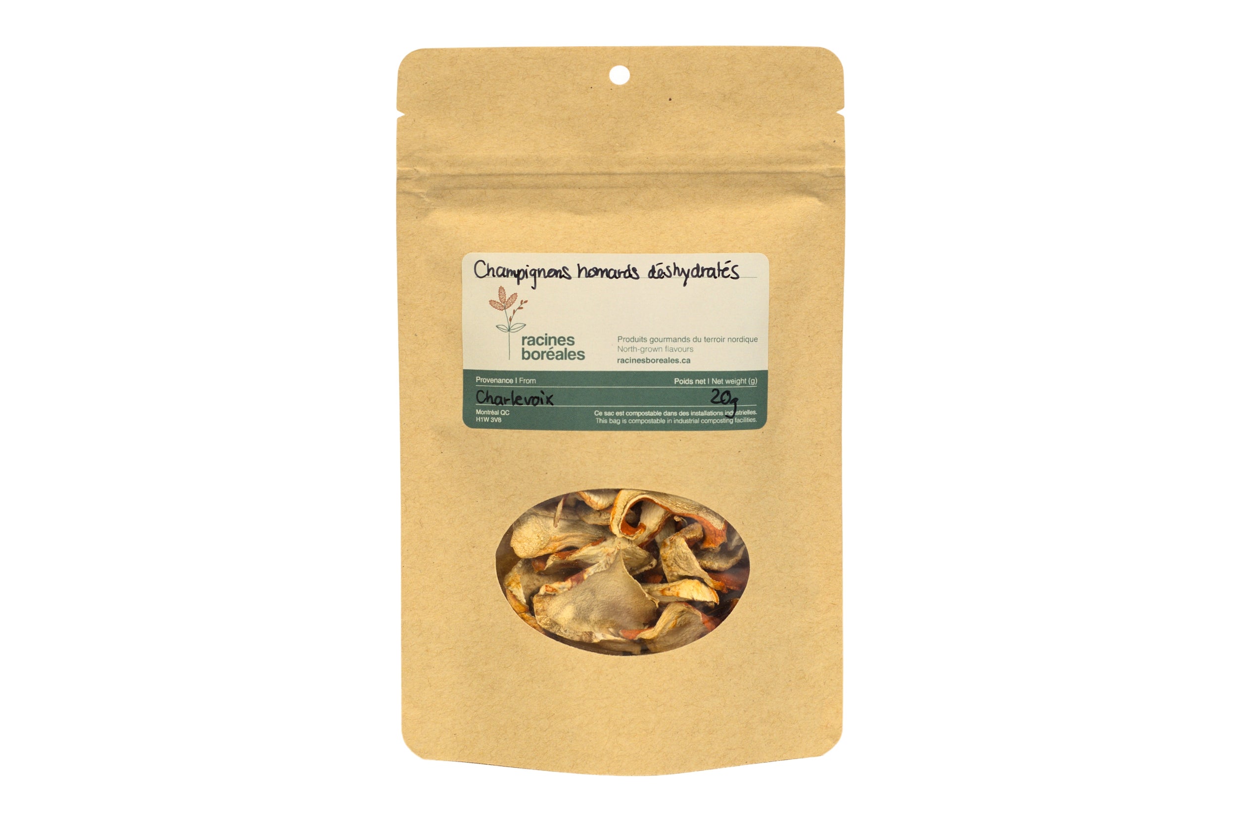 Champignons homards (lobster) déshydratés - Racines boréales
