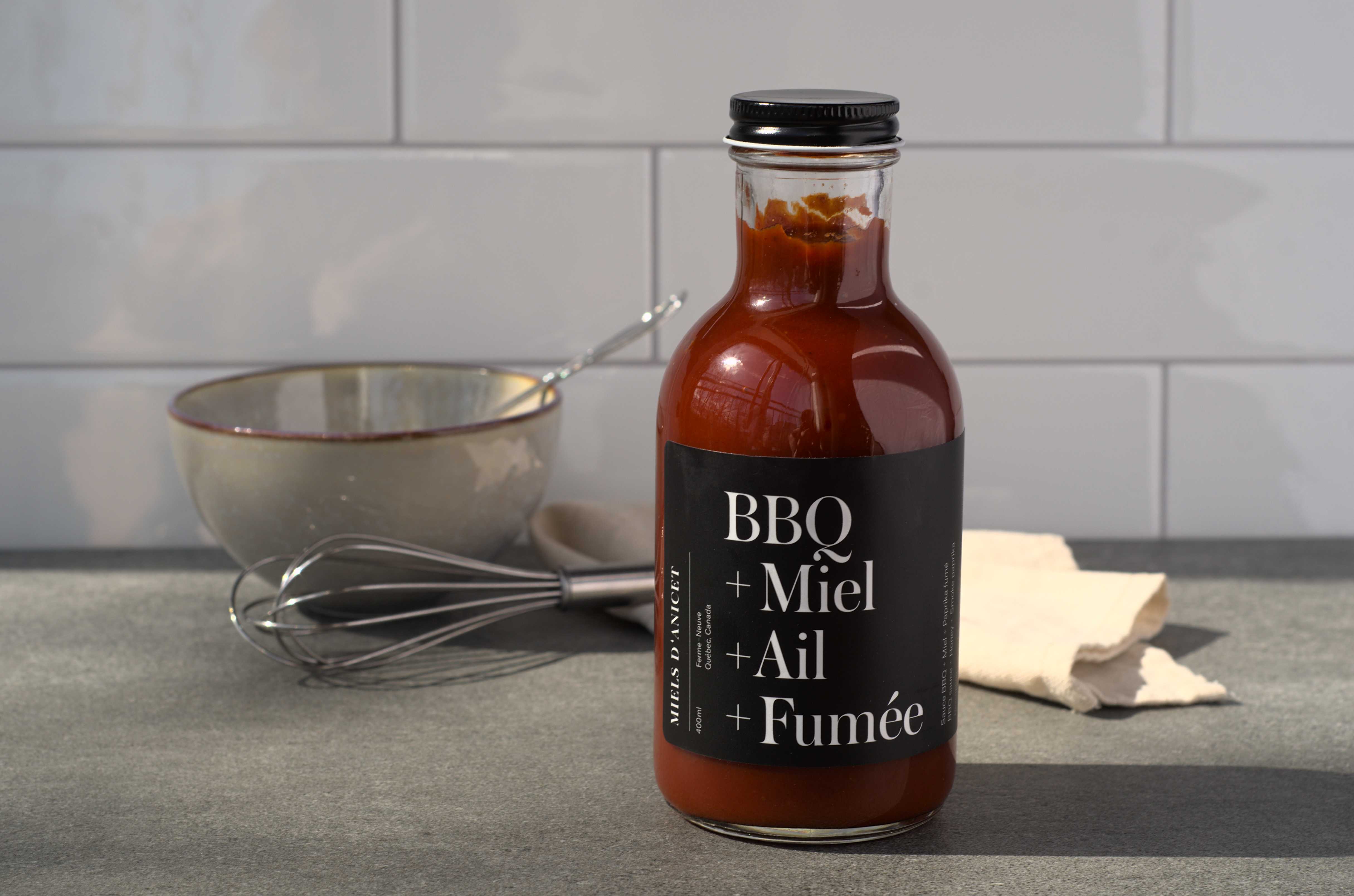Sauce BBQ fumée, miel et ail - Miels d'Anicet