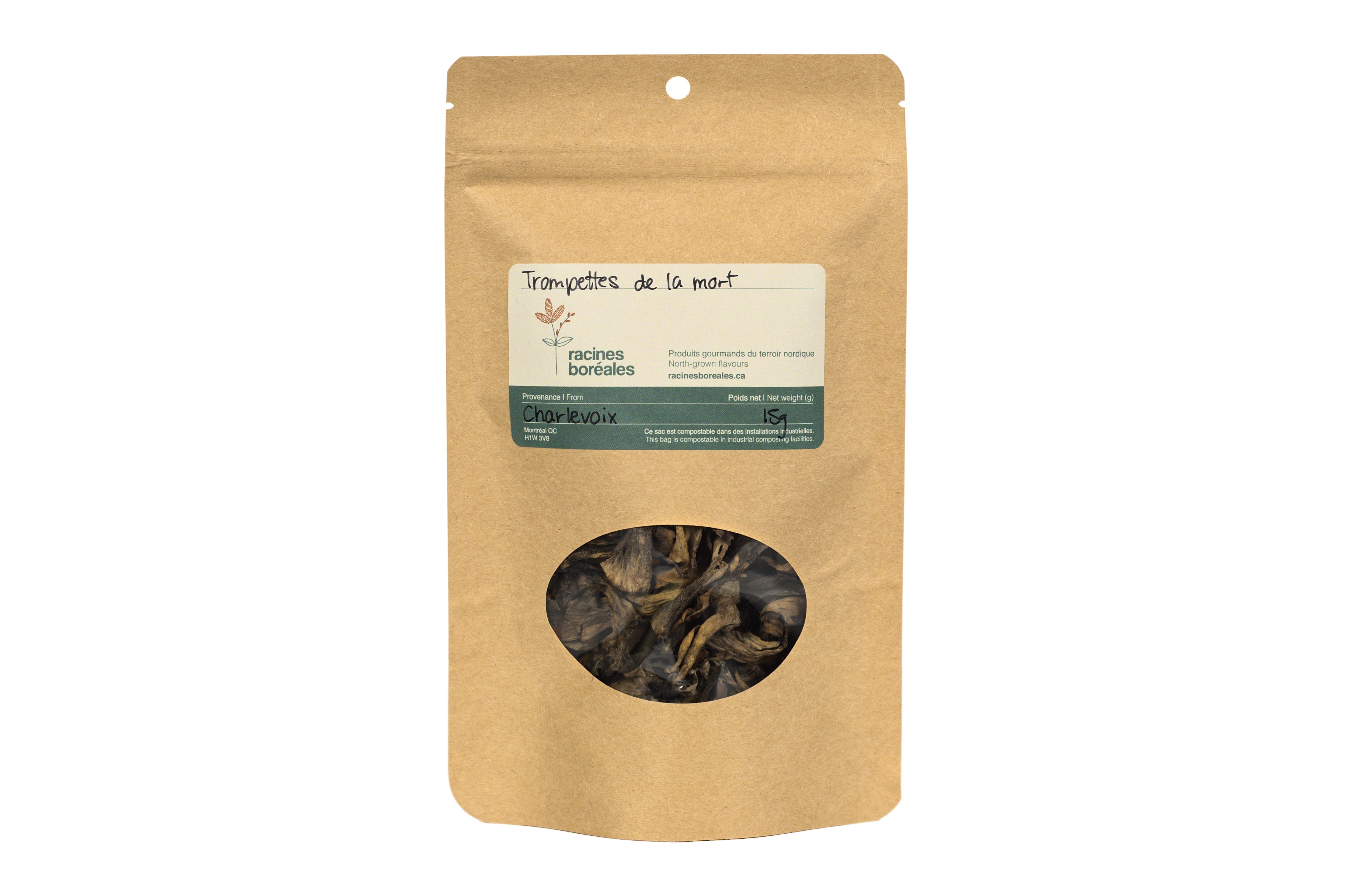Trompettes de la mort déshydratées - Racines boréales